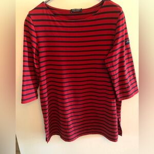 Saint James “Phare” UV protection striped top oversized Small
